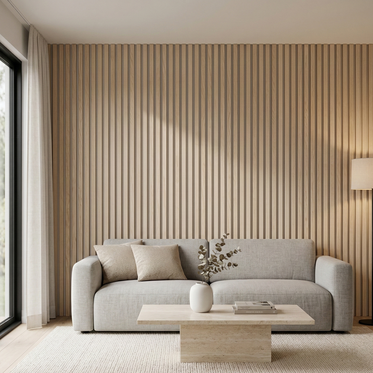 Irazia Signature Acoustic Slat Panel – 270 × 110 cm