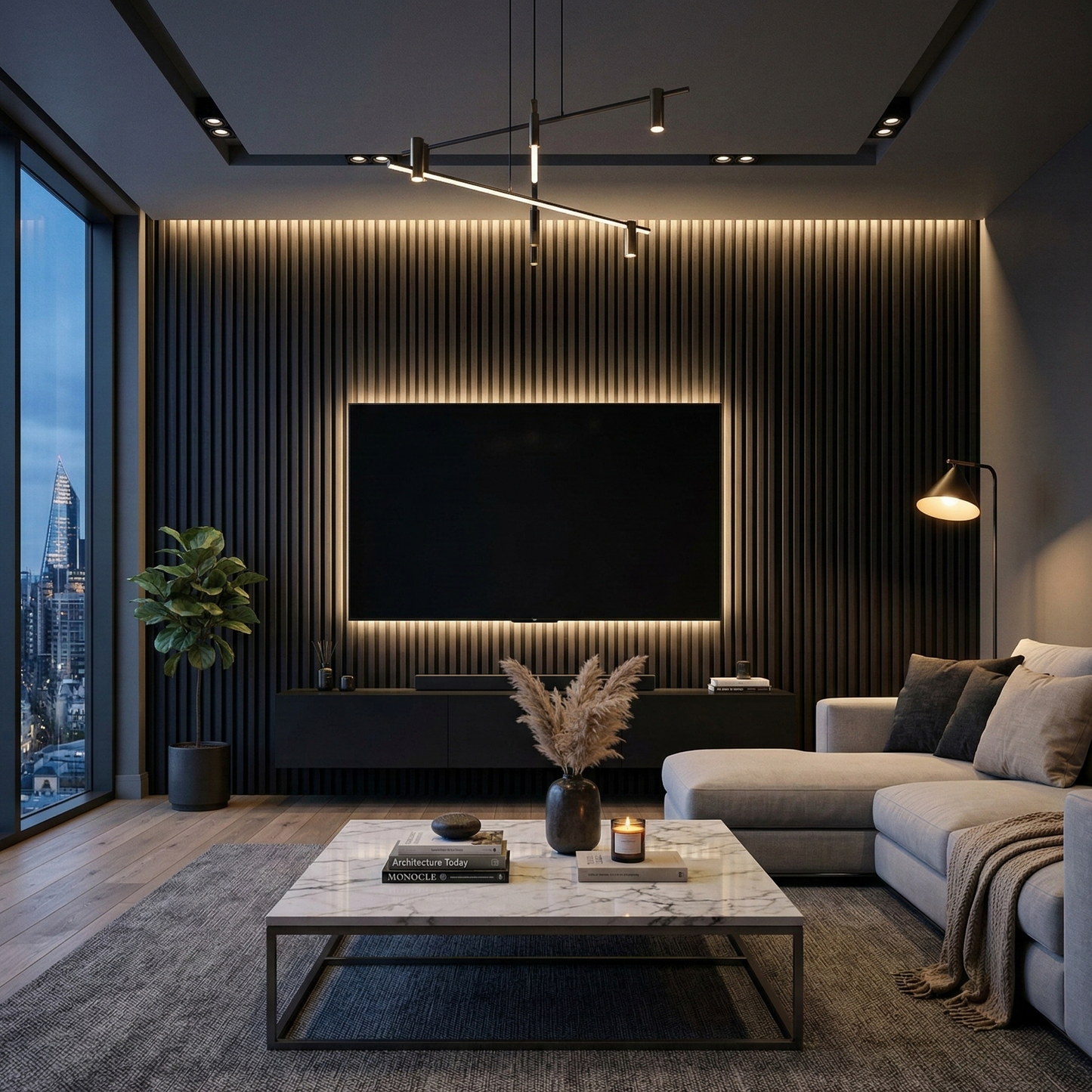 Irazia Signature Acoustic Slat Panel – 270 × 110 cm