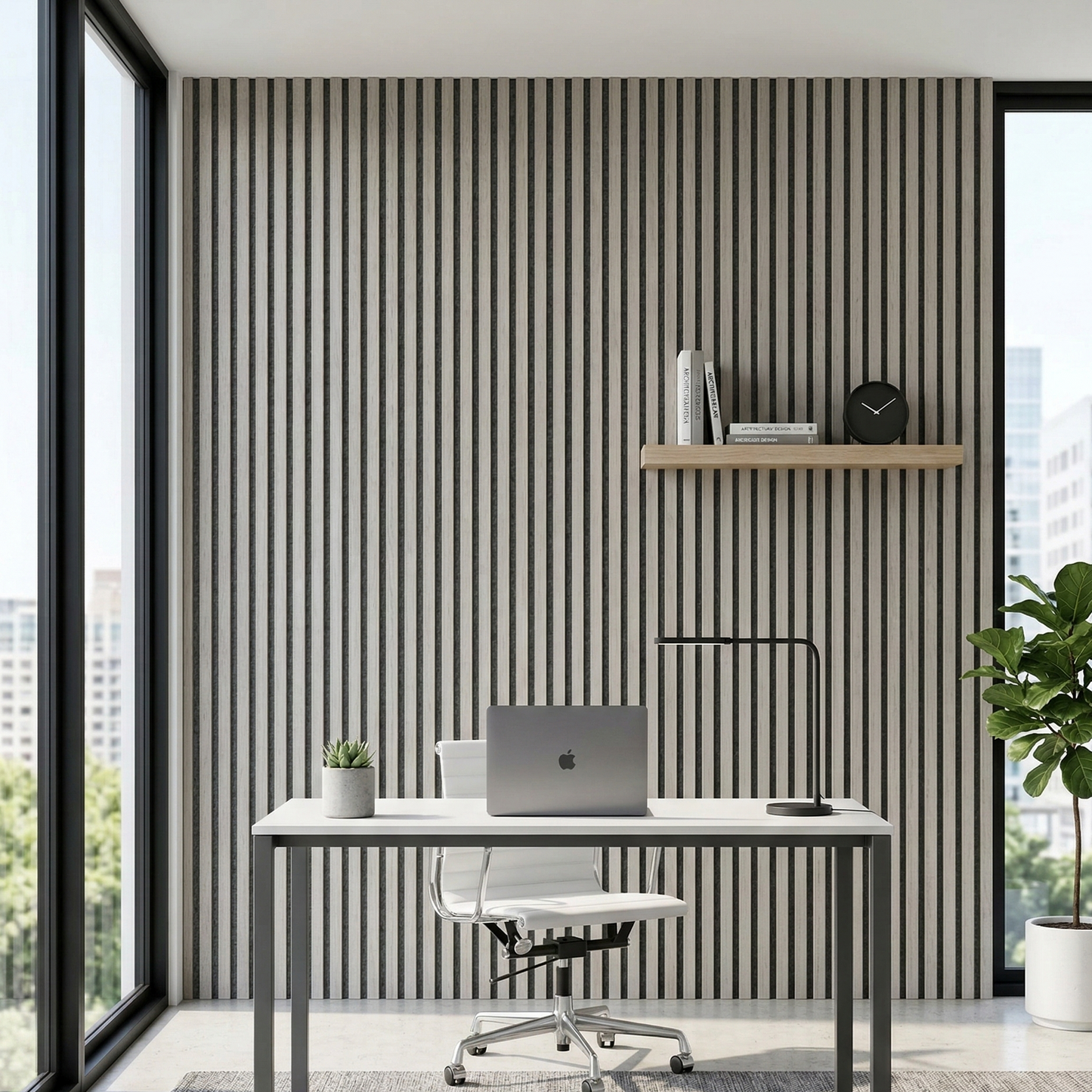 Irazia Signature Acoustic Slat Panel – 270 × 110 cm
