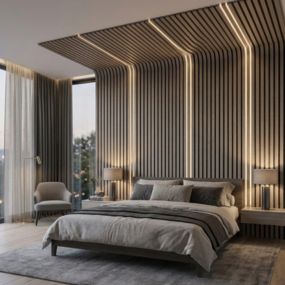 Irazia Signature Acoustic Slat Panel – 270 × 110 cm